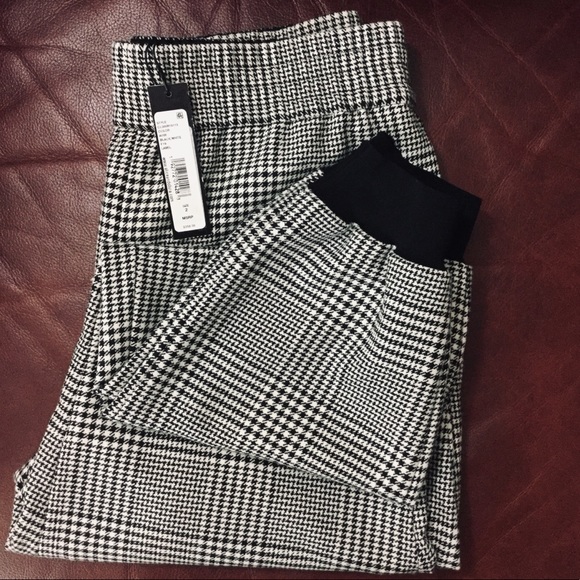 Alice and Olivia Pete Plaid Pull Up Pant